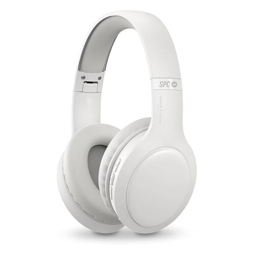 Altifalantes Bluetooth SPC Heron Studio - Ligação simultânea a dois dispositivos - 30 horas de reprodução - Sincronização automática - Design ajustável e dobrável - Painel de botões multifunções - Branco - SPC 236027