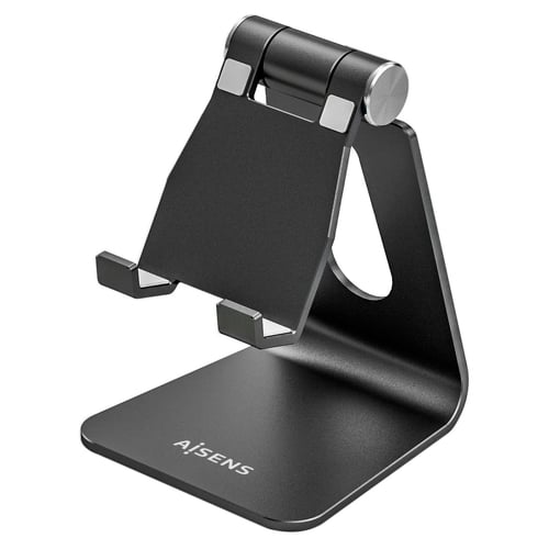 Suporte ajustável para tablet/telemóvel Aisens tamanho M (1 pivô) - Preto - Aisens 173476