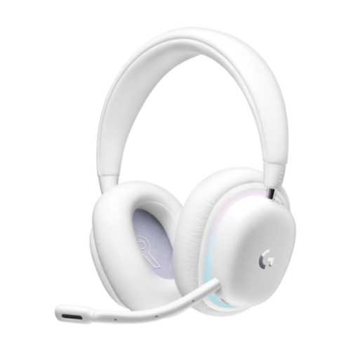 Headset gamer sem fio Logitech G735 DTS 7.1 com microfone - Tecnologia Lightspeed - Bateria com duração de até 56 horas - Compatibilidade com Dolby Atmos - Branco - Logitech 981-001083