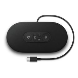 Coluna de som USB-C Black - ideal para reuniões do Microsoft Teams, chamadas nítidas e fiáveis, e uma excelente qualidade de som para ouvir música - Microsoft 8L2-00005