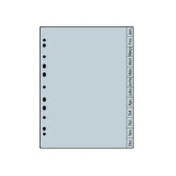 Separadores A4 Plastico Jan a Dez 1un - Neutral 172Z0382