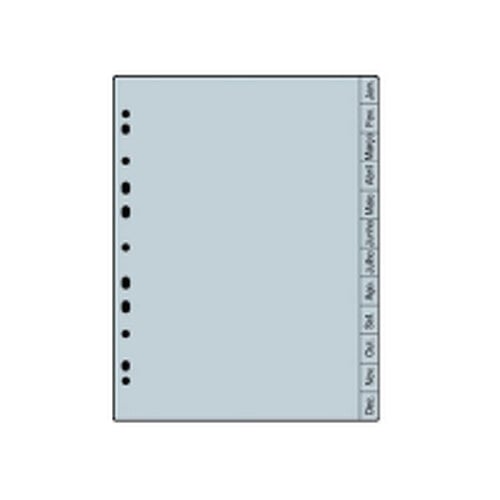 Separadores A4 Plastico Jan a Dez 1un - Neutral 172Z0382