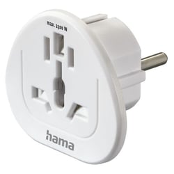 Adaptador de corrente HAMA Shuck Uk/US/China/Itália/Suiça ->Euro - Branco 223455 - Hama 00223455