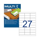 Etiquetas 070x030mm 100Fls A4 Multi3 2700un - Multi3 APL4722