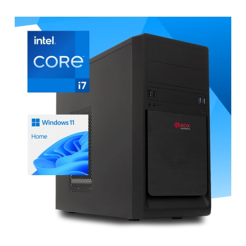 BOX SYSTEMS OFFICE UK6023 i7-12700F 16GB 1TB SSD DVD WIFI GTX1660TI 6GB W11H - Box Systems BOXI712700F+W11H