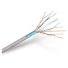 Cabo de Rede Aisens RJ45 Cat.6 FTP Rígido AWG24 - Bobina de 100m 100% Cobre para Instalação - Cor Cinza - Aisens A136-0281