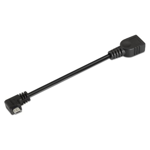 Cabo Aisens USB 2.0 OTG - Tipo Micro B Macho-A Fêmea - 15cm - Preto - Aisens A101-0032