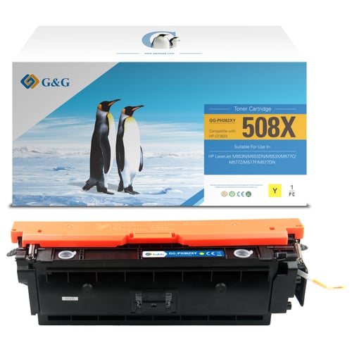 G&G Canon 040H Amarelo Cartucho de Toner Compatível, 10.000 Páginas - Toner Compatível 0455C001/0454C001