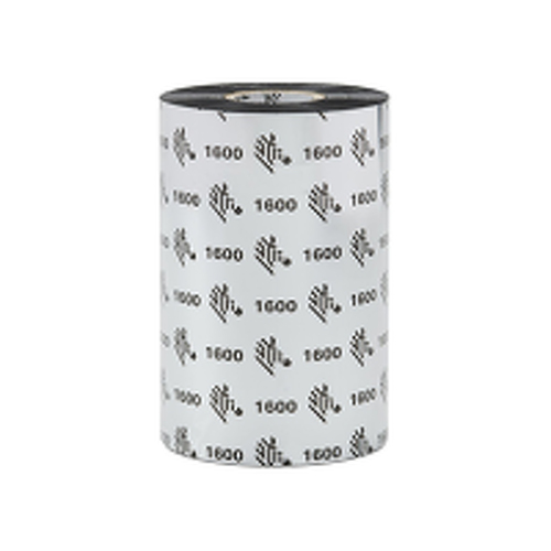 Film Cera 110mmx450mts 1600 ZEBRA 18 Rolos - Zebra ZEB01600BK11045