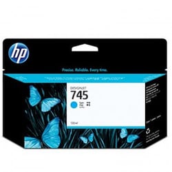 HP 745 130-ml DesignJet Cyan Ink Cartridge - F9J97A