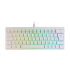 MARS GAMING MKMINIPRO HOT-SWAPPABLE RGB MECHANICAL 60 KEYBOARD ANTI-DUST BLUE SWITCHES SOFTWARE PORTUGUESE LAYOUT WHITE - Mars Gaming MKMINIPROWBPT