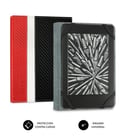 Subblim 6" Ereader Cover Proteção leve - Combinação de cores elegante - Fibra de carbono durável - Interior aveludado - Leitura confortável - Cola de silicone - Não danifica o ecrã - Faixa elástica - Subblim 234047