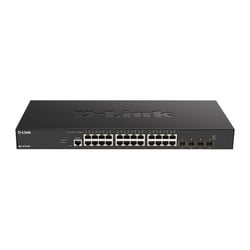 D-LINK SMART MANAGED SWITCH 24 X 10G BASE-T PORTS + 4 X 10G/25G SFP28 PORTS - D-Link DXS-1210-28T