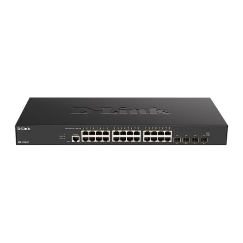 D-LINK SMART MANAGED SWITCH 24 X 10G BASE-T PORTS + 4 X 10G/25G SFP28 PORTS - D-Link DXS-1210-28T