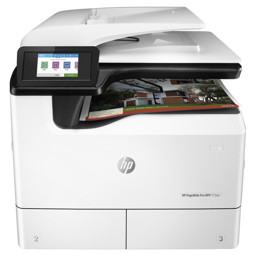 HP PageWide MFP 772dn, Jato de tinta térmico, Impressão a cores, 2400 x 1200 DPI, A3, Impressão directa, Branco - HP Y3Z54BSHOW