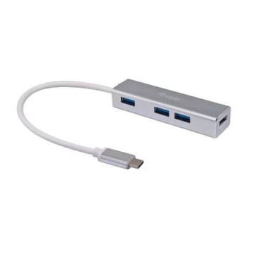 Concentrador Equip USB-C com 4 portas USB 3.0 - Velocidade até 5Gbps - Caixa em alumínio - Equip 128958