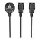 Cabo de alimentação para CPU da Aisens - CEE7/M-2xC13/H - 3m - Cor preta - Aisens 294277