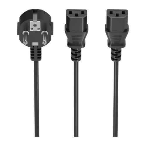 Cabo de alimentação para CPU da Aisens - CEE7/M-2xC13/H - 3m - Cor preta - Aisens 294277