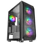 Caixa MARS GAMING MC-KX E-ATX XL CASE,5X 12CM ARGB FAN + CONTROLLER,CPU FREEZER,GLASS,FRONT MESH,BLK - Mars Gaming MCKX