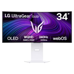 LG 34GX90SA-W 34INCH UltraWide QHD OLED 0.03ms 240Hz HDR10 AMD FreeSync USB-C - LG 34GX90SA-W.AEU