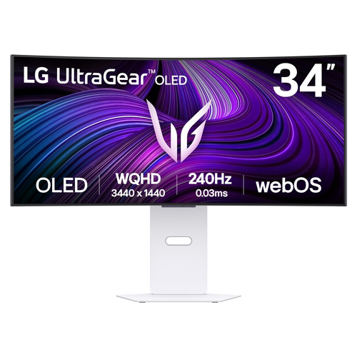 LG 34GX90SA-W 34INCH UltraWide QHD OLED 0.03ms 240Hz HDR10 AMD FreeSync USB-C - LG 34GX90SA-W.AEU