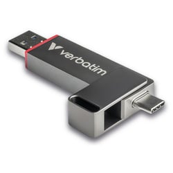 VERBATIM SSD EXTERNO QUICKSTICK 256GB DUAL USB-A USB-C ALUMINIO - Verbatim 32041