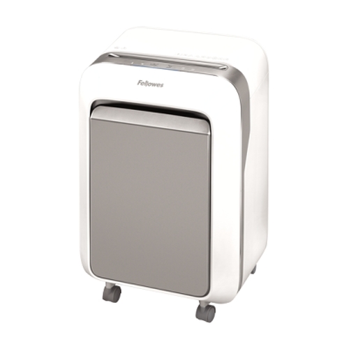 Fragmentadora de papel manual MicroCut LX211 da Fellowes - Tritura até 15 folhas - 23L - Branco - Fellowes 165290