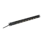 DIGITUS REGUA TOMADAS 19" 8xSCHUKO 16A 4000W C/ CABO 2MT PDU - DIGITUS DN-95401