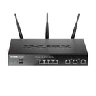 Router VPN profissional D-Link Unified WiFi Dual Band - Até 1300Mbps - 2 portas LAN e 2 portas WAN - 3 antenas externas amovíveis - D-Link DSR-1000AC