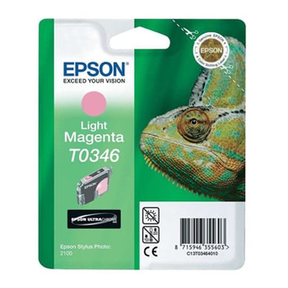 Tinteiro Epson T0346 Magenta Claro C13T03464020 17ml - Epson C13T03464020