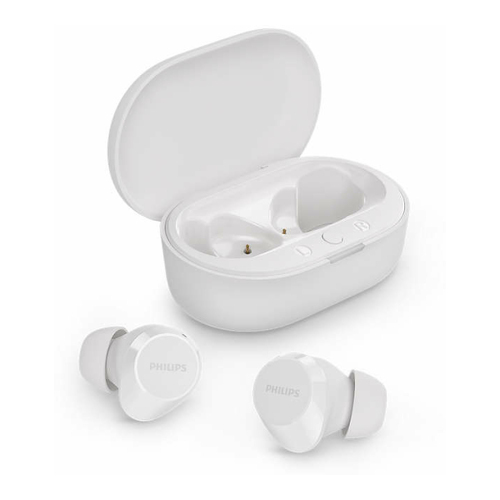 PHILIPS IN-EAR TRUE WIRELESS C/MICRO IPX4 USB-C BT 5.2 BRANCO TAT1209WT - Philips TAT1209WT/00