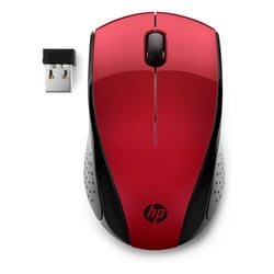 Rato sem fios HP 220 USB 1300dpi - 3 botões - Ambidestro - Vermelho - HP 7KX10AA
