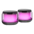 MARS GAMING MS-AURA BLUETOOTH 5.3 RGB 360 MINI SPEAKER 15W CUSTOM DSP CHIPSET CONTROL BOX BLACK - Mars Gaming MSAURA