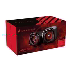 SUREFIRE COLUNAS GAMING GATOR EYE 2.0 BLACK & RED USB - SureFire 48820