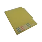 Dossier Plastico com 4 Separadores-Amarelo-1un - Neutral 100Z19701