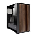 Unykach Revelat Madeira Black ATX, Micro ATX, ITX Case - Vidro temperado lateral e frontal com ripas de madeira natural - 3,5", 2,5" - USB-A 3.0, USB-C e áudio - Suporte para arrefecimento líquido - Cor preta - Unykach UK121804