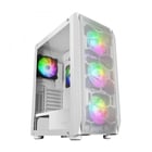 Mars Gaming MC-KX Caja PC - Maxima Refrigeracion - 5 Ventiladores - Sistema CPU FREEZER - Compatible con Refrigeracion Liquida - ARGB con Mando RF - Color Blanco - Mars Gaming 295047