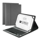 Teclado Subblim Bluetooth - Universal 9-10,1" - Design ultra fino - Suporte ajustável - Acesso a todas as funções - Sistema magnético - Robusto e adaptável - Sem fios - Bluetooth - Cinzento - Subblim 234537