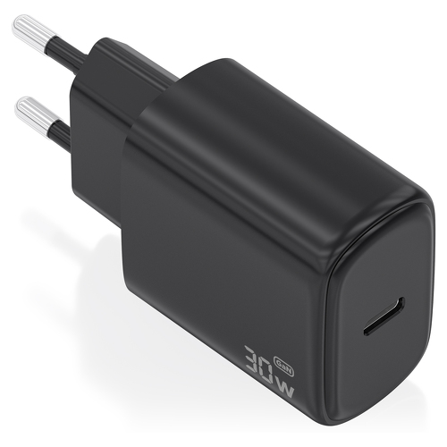Aisens Carregador GaN 30W 1xUSB-C PD3,0 Preto - Aisens A110-0976