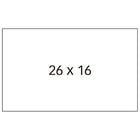 Etiquetas brancas Apli para máquinas de etiquetar preços de 2 linhas - Tamanho 26 x 16 mm - Embalagem com 6 rolos de 1000 etiquetas - Adesivo permanente - Compatível com os modelos 101419 e 102365 - APLI 211591