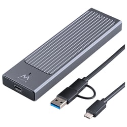 EWENT CAIXA SSD USB-C E USB3.2 M2 NVME E PCI CINZA - Ewent EW7022