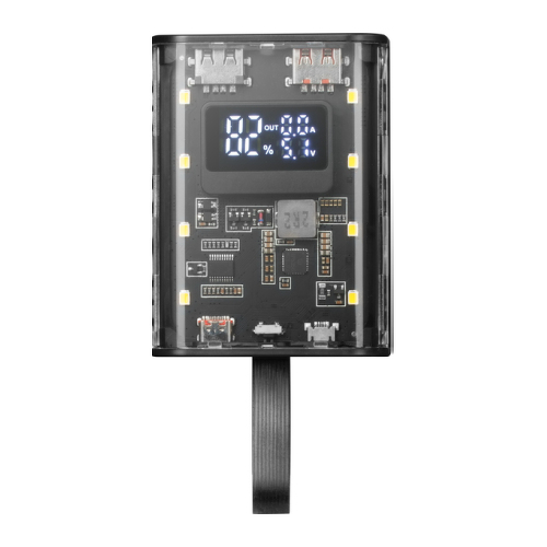 POWERBANK MARS GAMING MPK-10K, COMPACT 22.5W, 10K MAH QC3.0 & PD3.0, BATTERY MONITORING, BLACK - Mars Gaming MPK10K