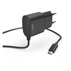Carregador USB-C 12W Cabo 1m Preto - Hama HAM201618