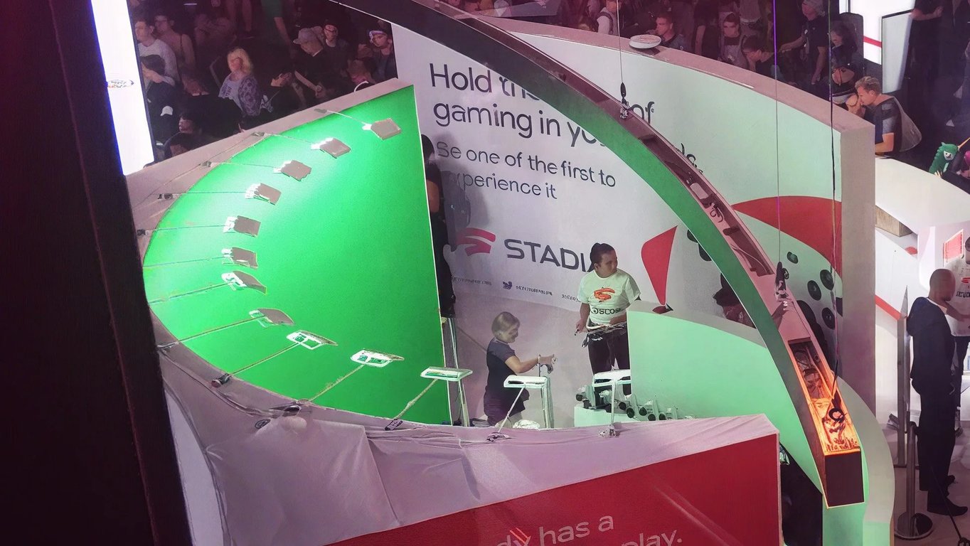 Greenscreen + bullet-time avec Google Stadia en Allemagne