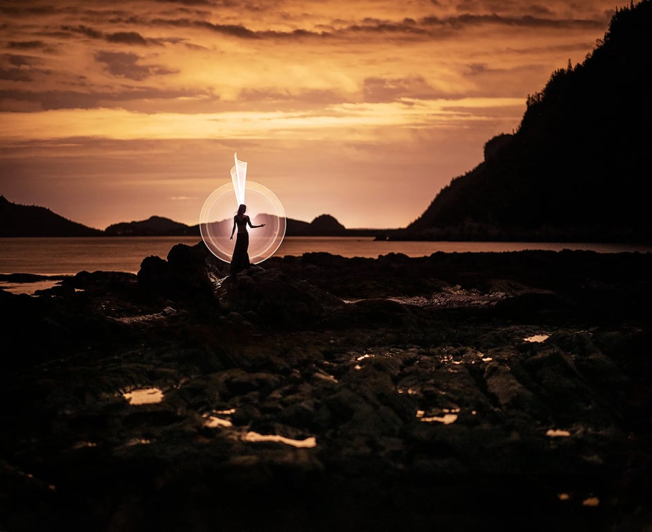 Objectif 85mm pour le light-painting avec tube? OUI!