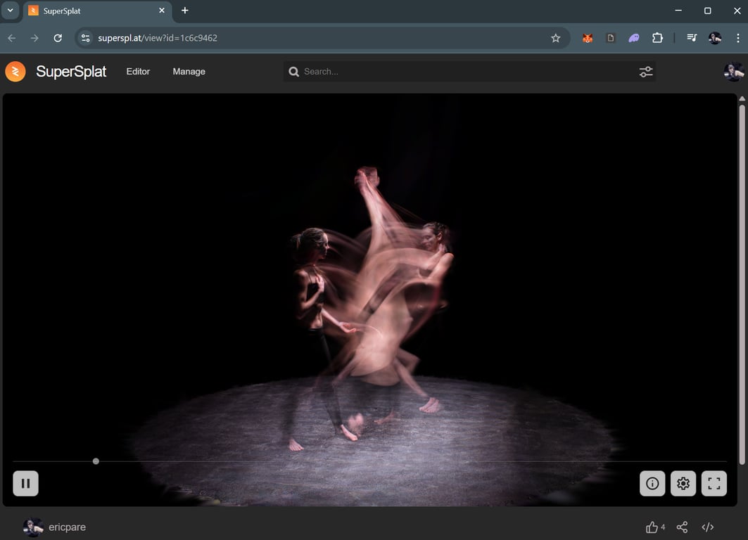 Embedding a gaussian splat on a website!