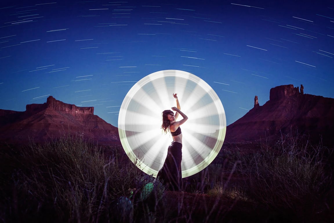 Tutoriel de light-painting au tube : Créer des cercles parfaits