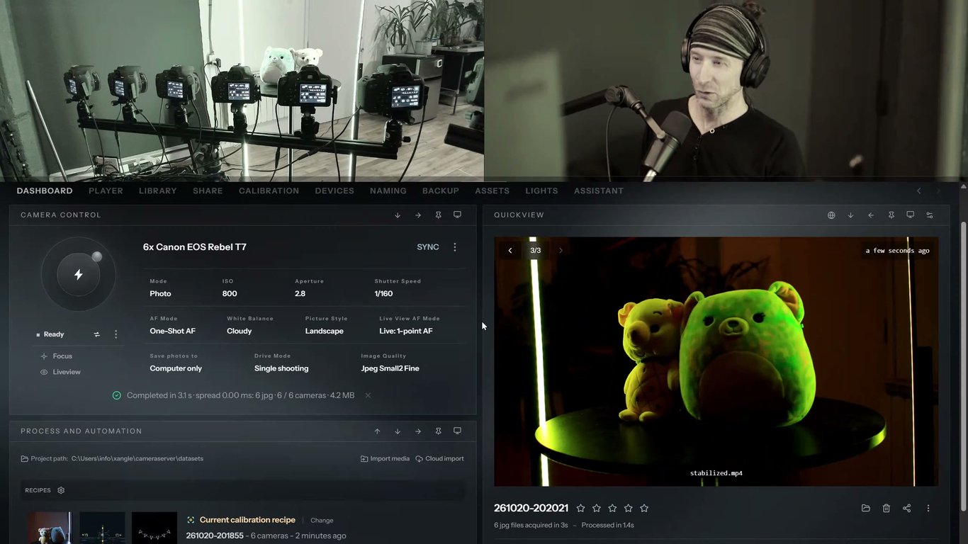 How to calibrate (and recalibrate) your cameras for your bullet-time photobooth (instructions)