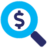 dollar lense icon