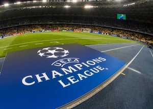 Kyiv,,Ukraine, ,September,16,,2015:,Uefa,Champions,League,Logo